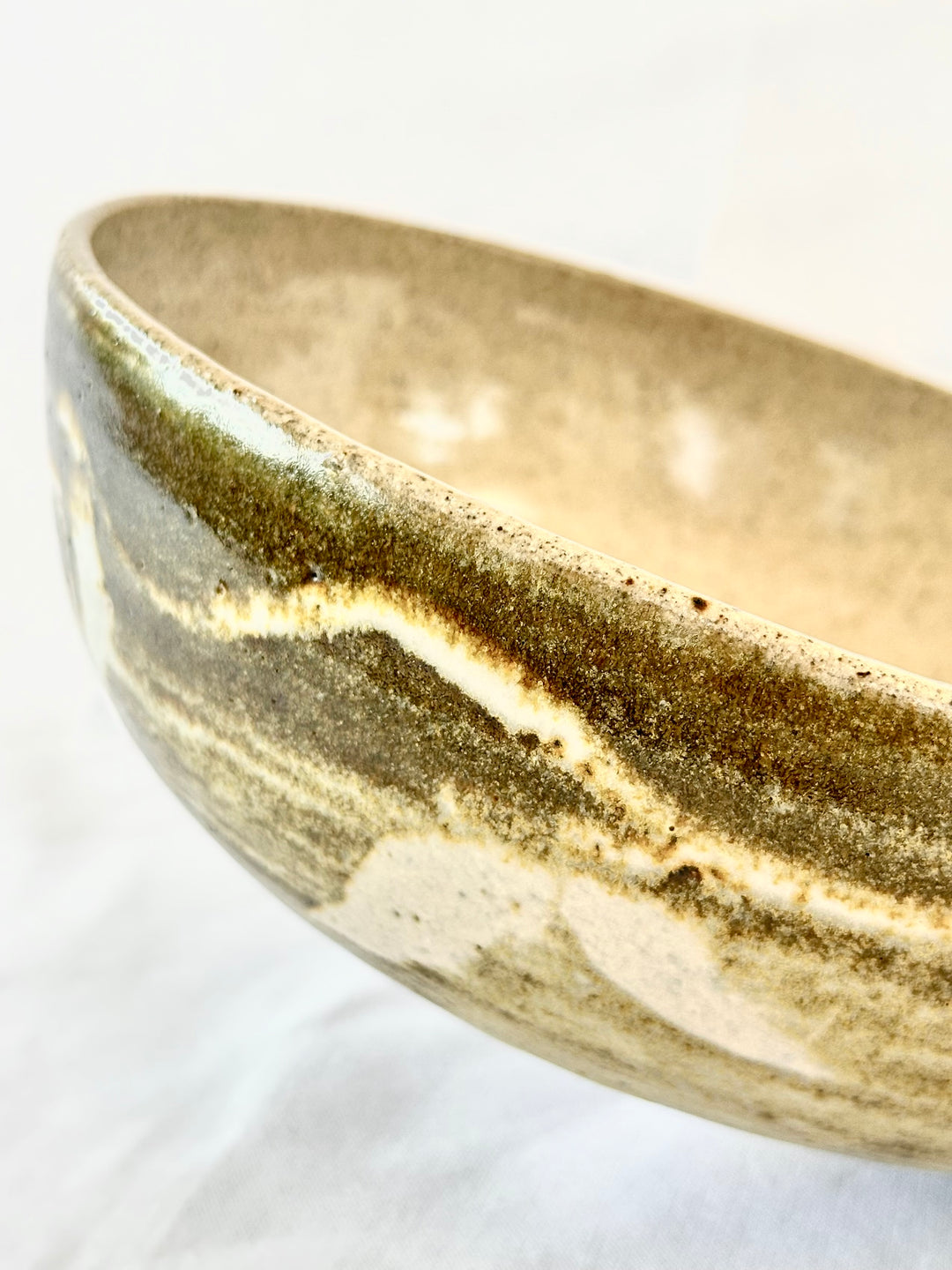 Vintage Glazed Ceramic Bowl