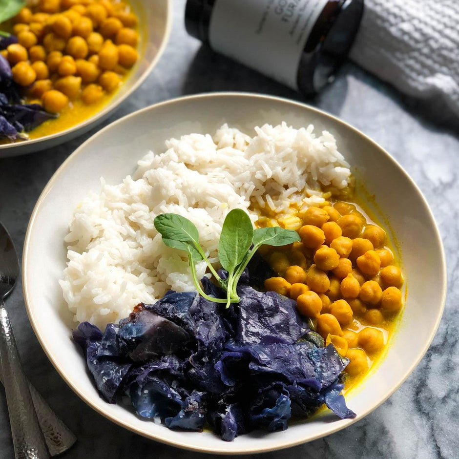 Vegan Coconut Chickpea Curry - Moodbeli