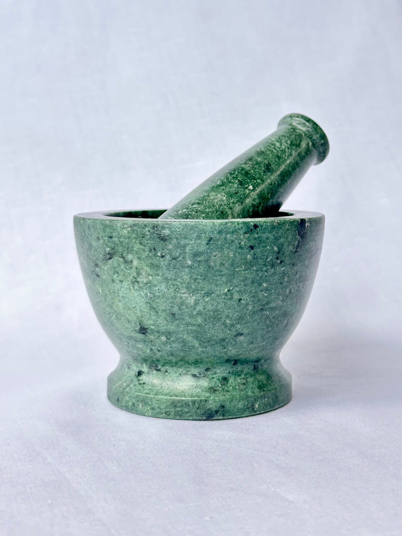 Green Marble Mortar and Pestle