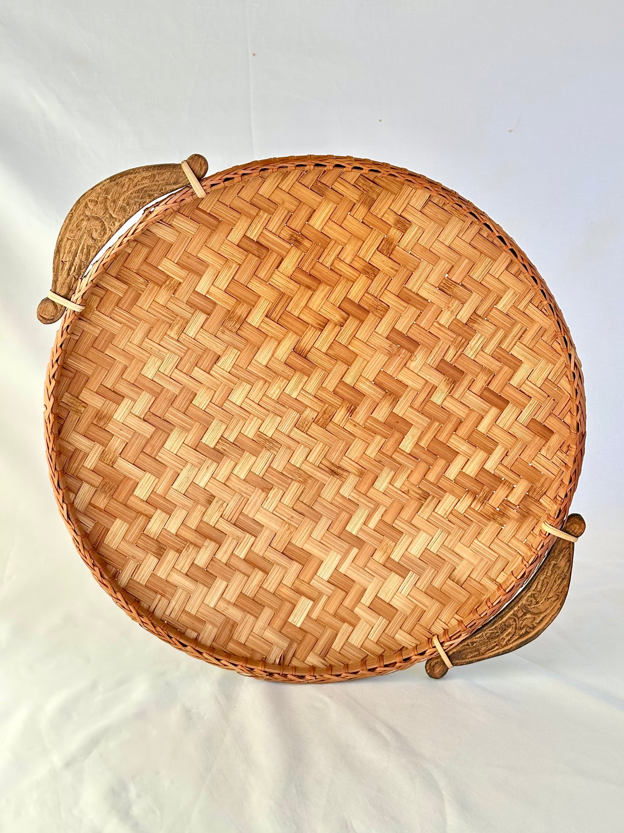 Handwoven Tray with Handles