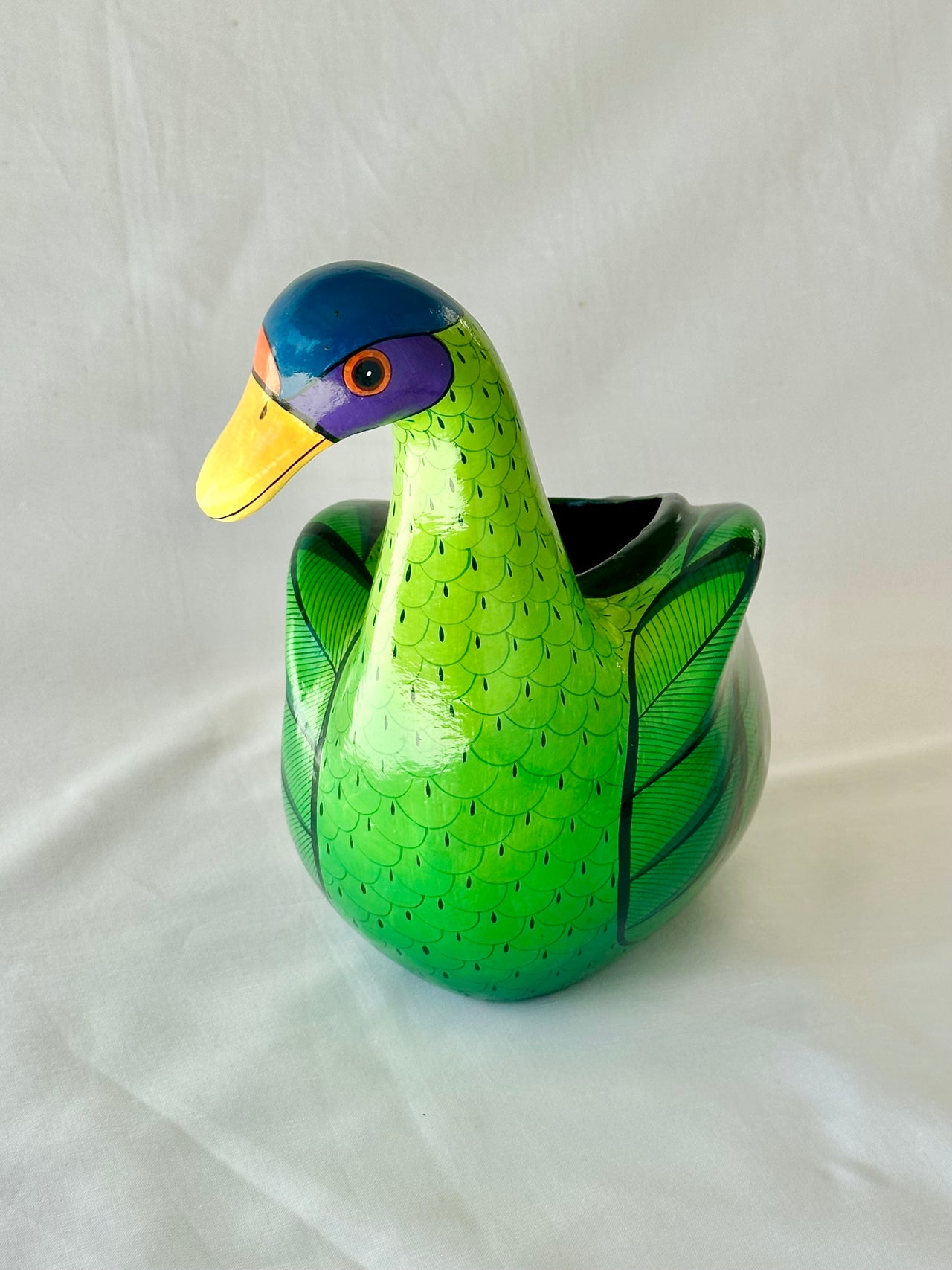 Handmade Duck Planter