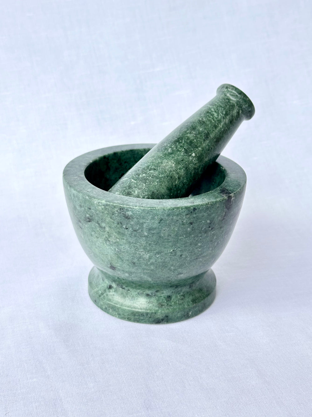 Green Marble Mortar and Pestle