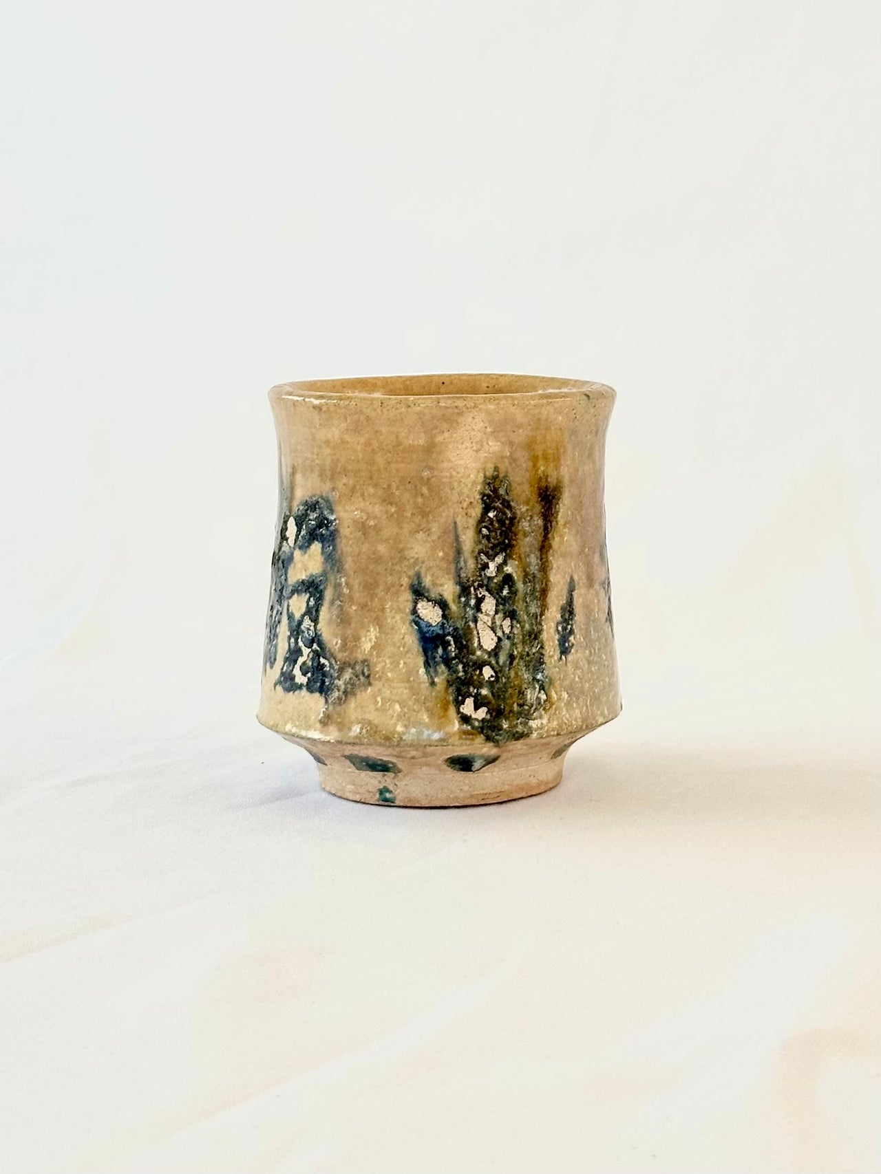 Handmade Ceramic Bellbottom Blue Mug