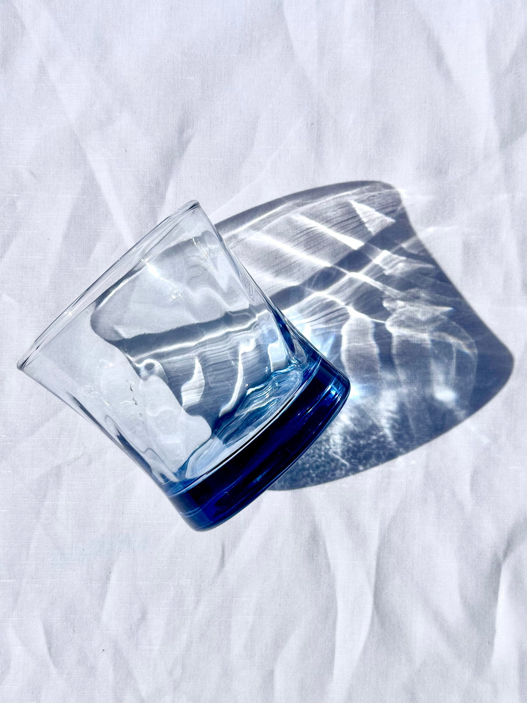 Vintage Small Blue Swirl Glasses