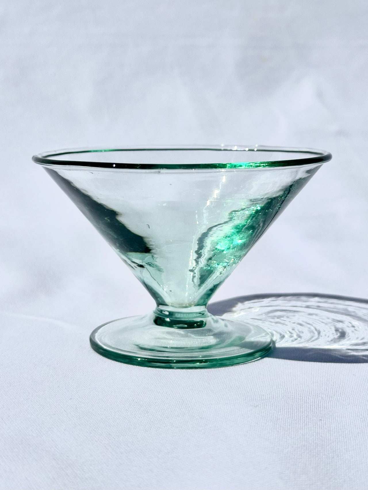 Recycled Handblown Martini Glass