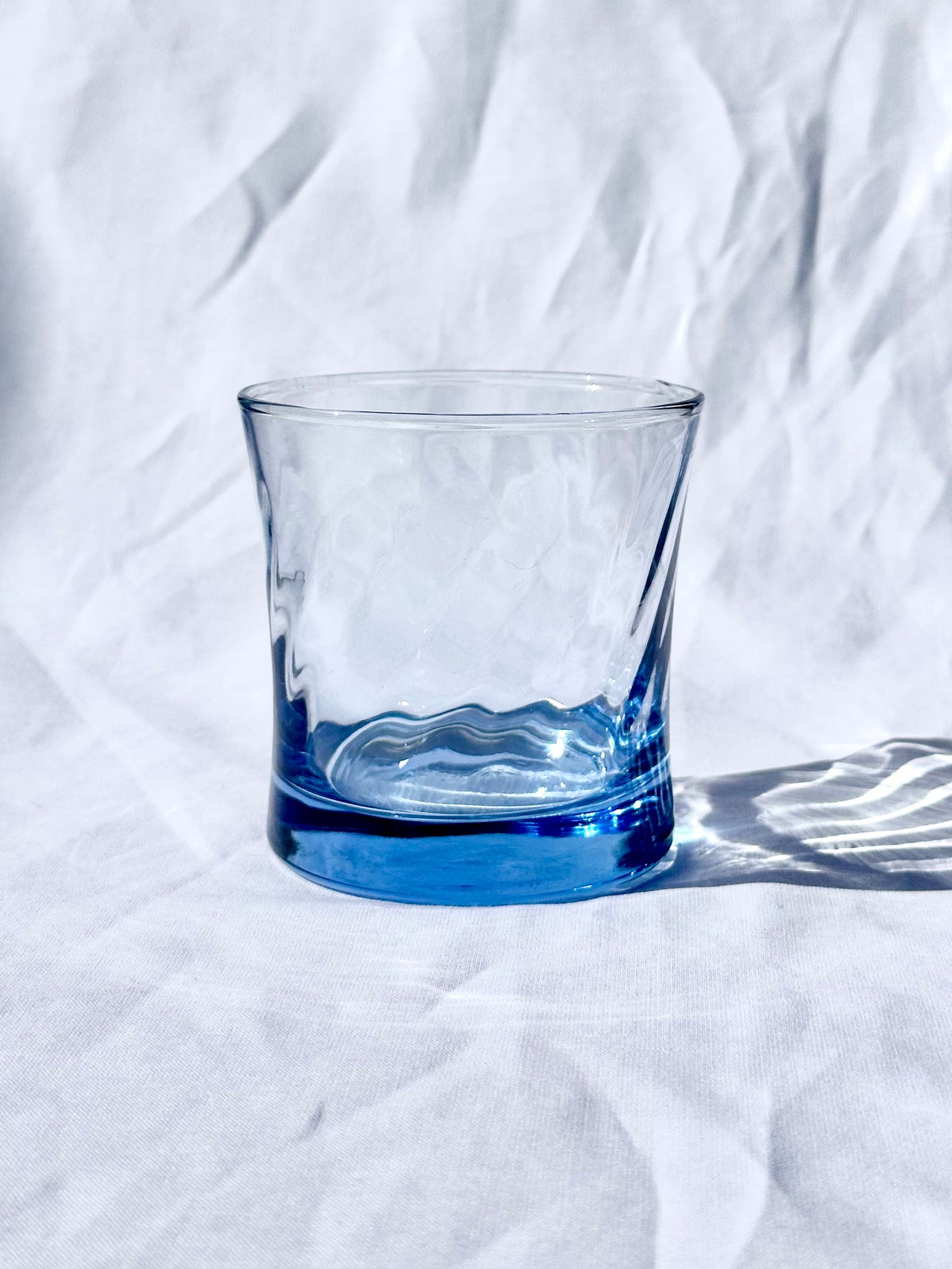 Vintage Small Blue Swirl Glasses