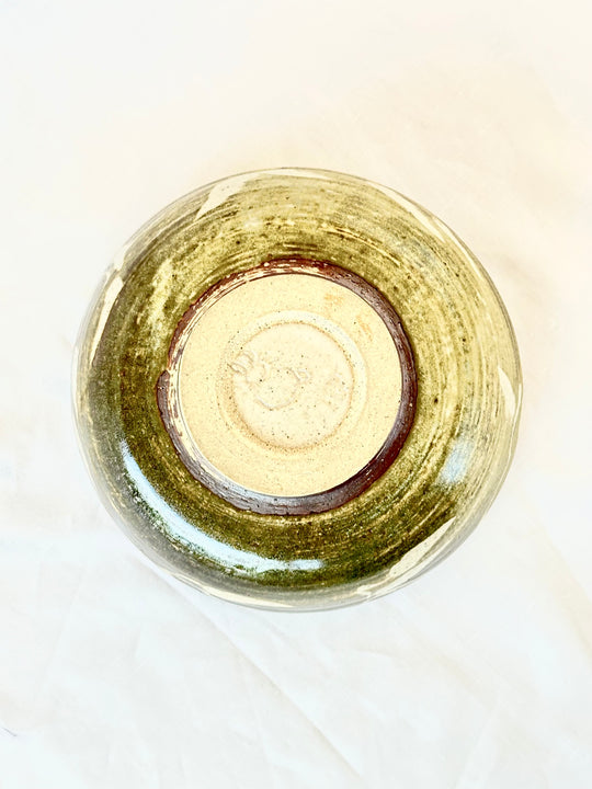 Vintage Glazed Ceramic Bowl