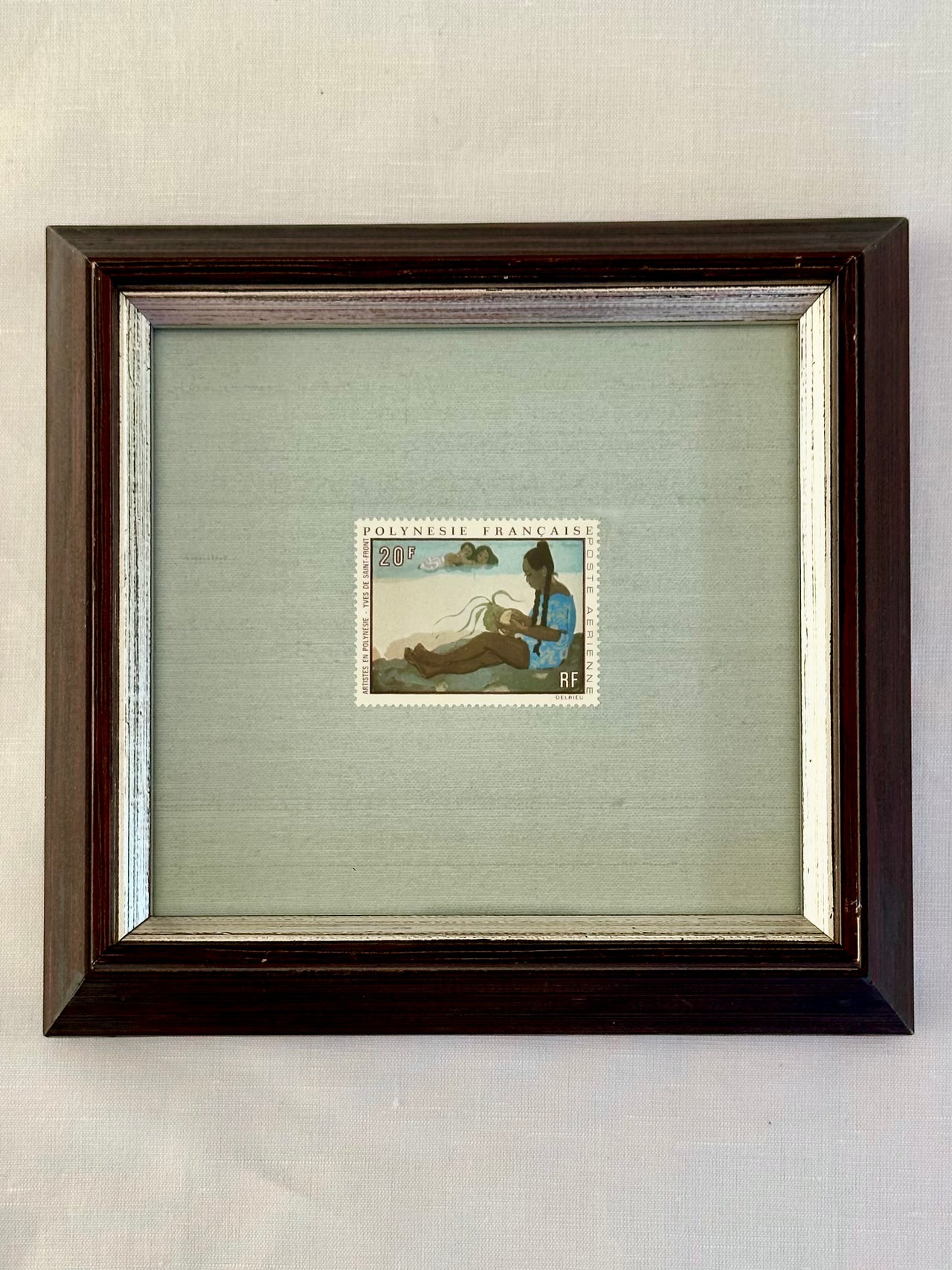 Framed Vintage Stamp, Yves de Saint-Front