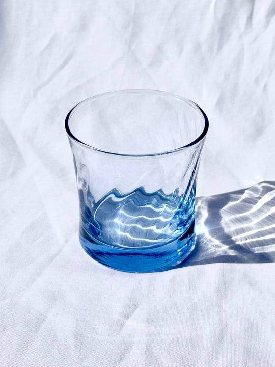 Vintage Small Blue Swirl Glasses