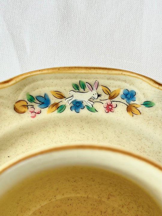 Vintage Stoneware Teacup and Saucer