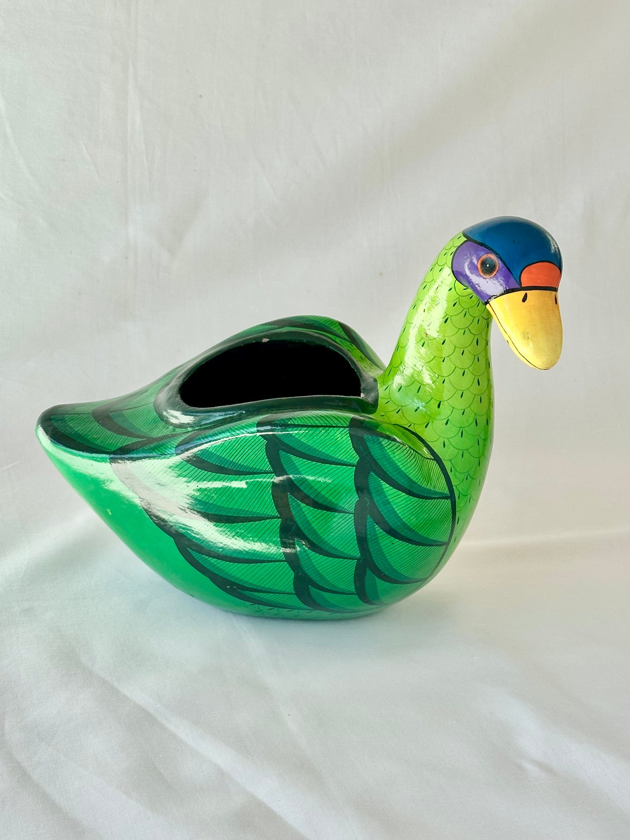 Handmade Duck Planter