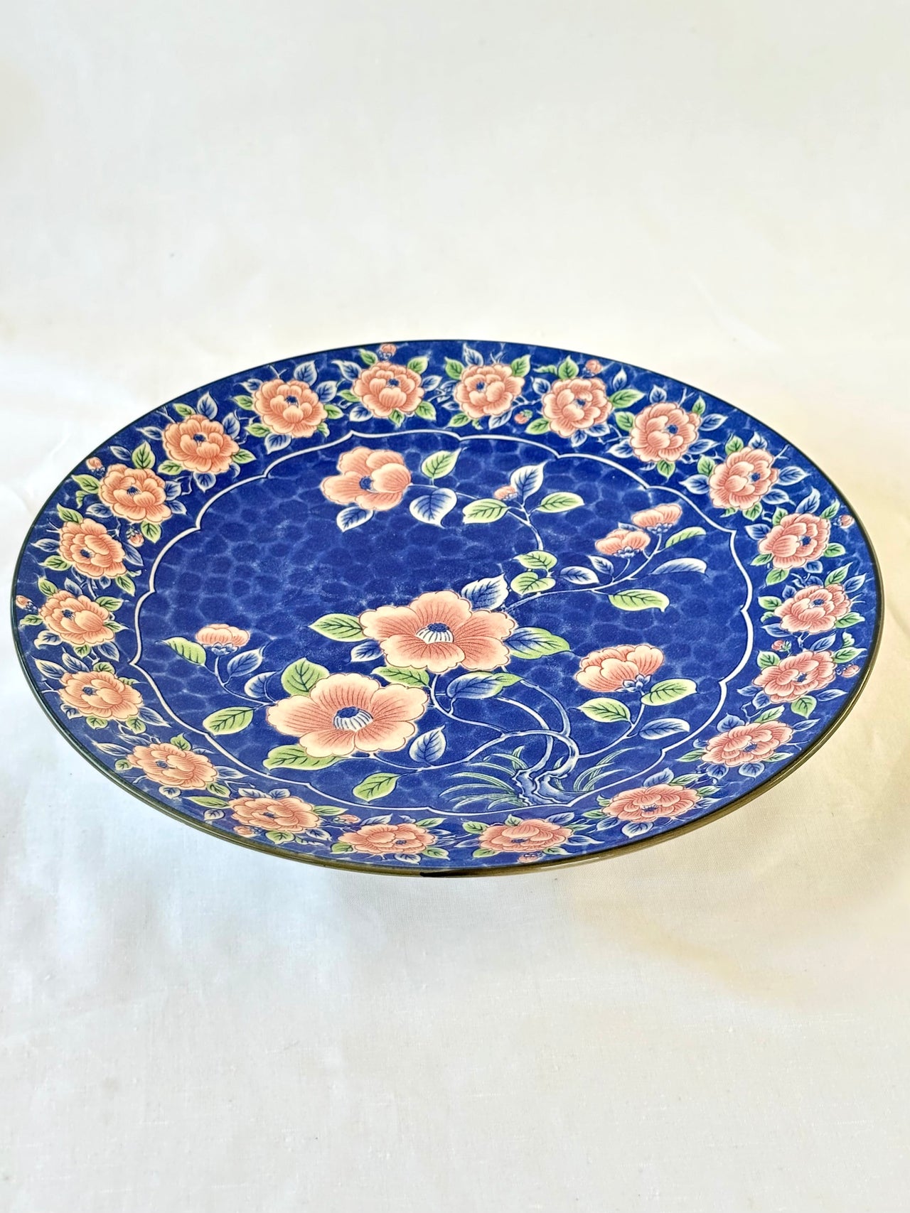 Hand Painted Floral Platter