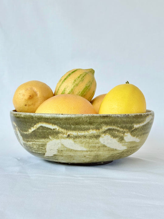 Vintage Glazed Ceramic Bowl