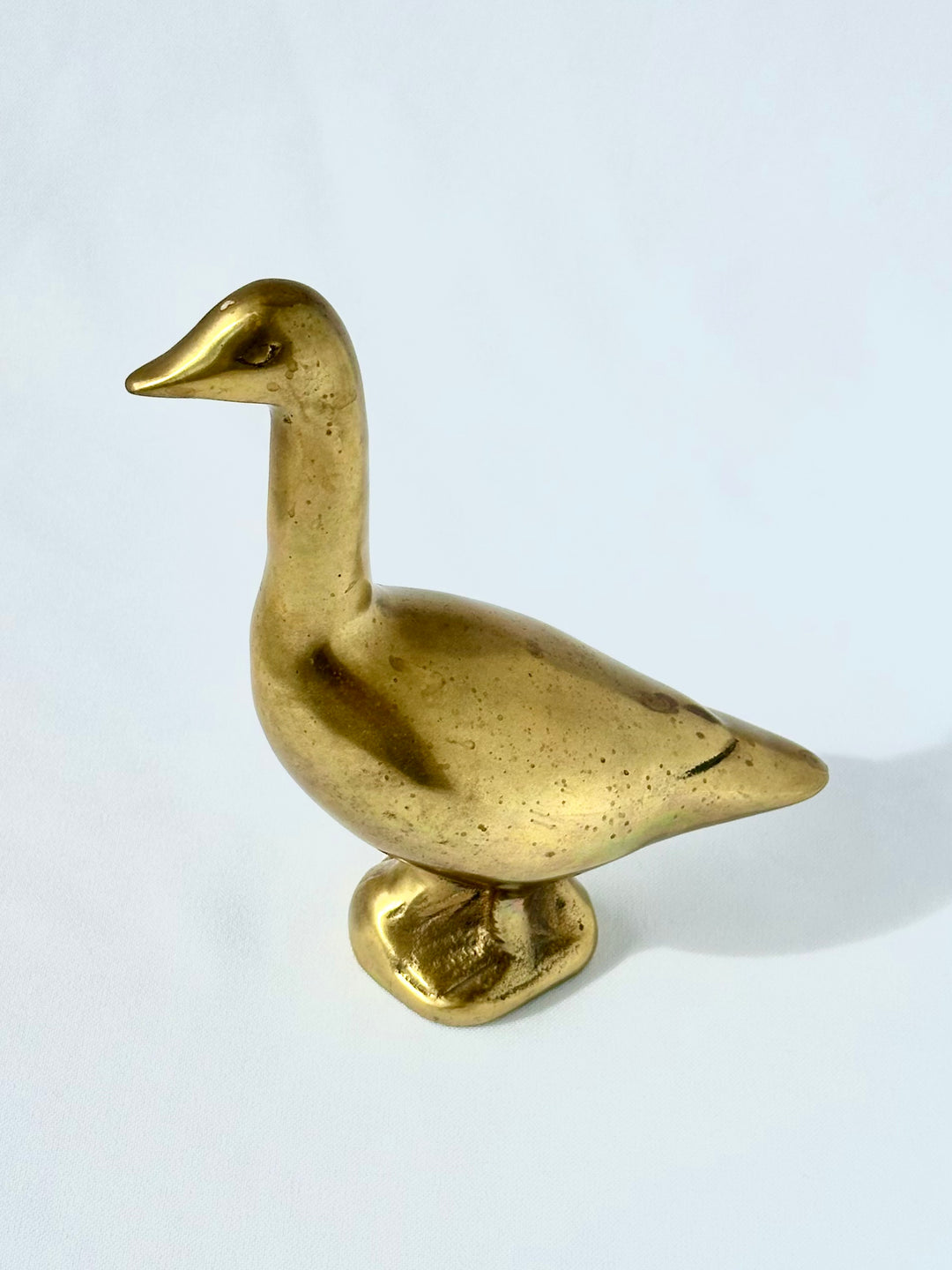 Vintage Brass Goose