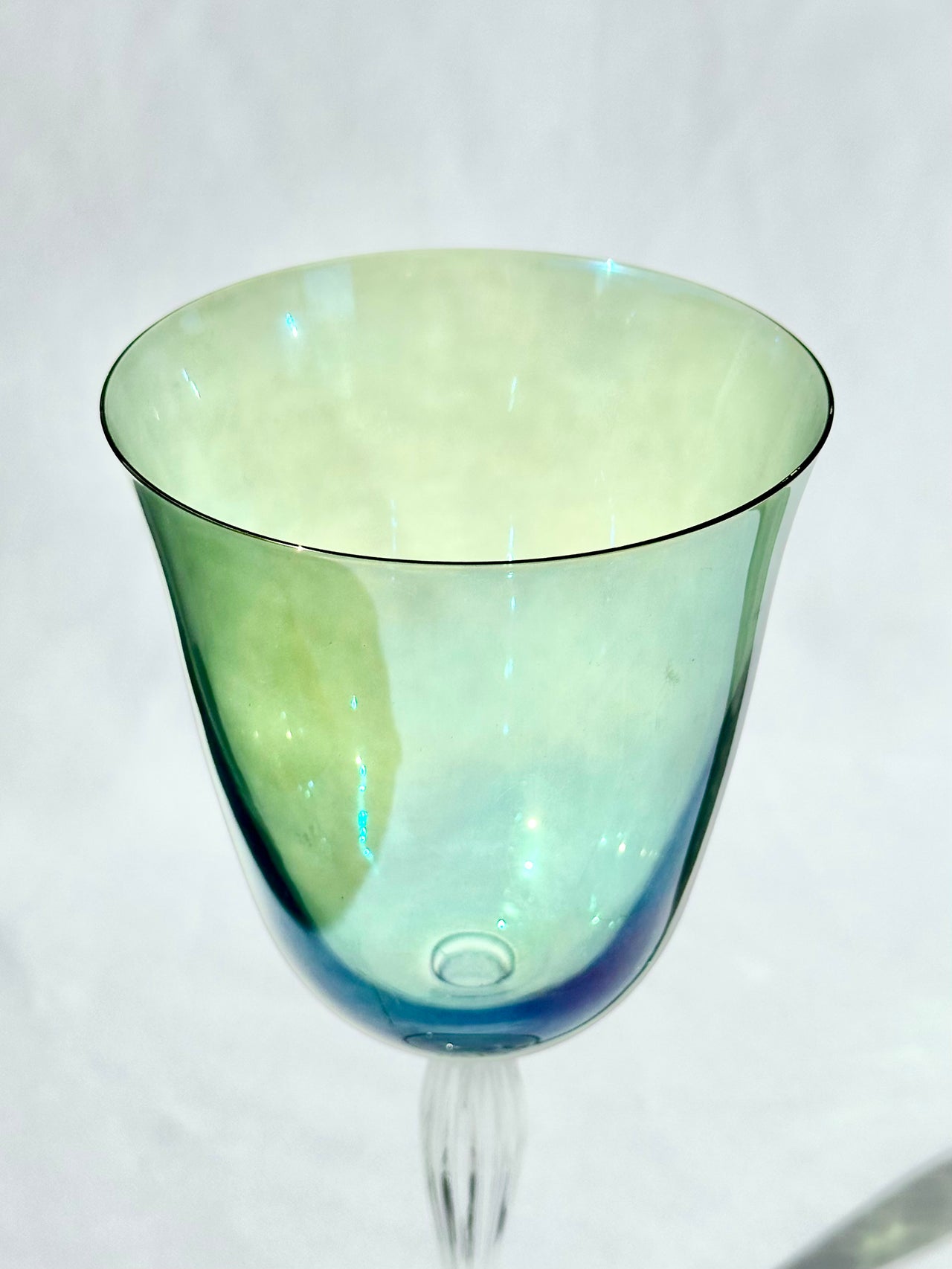 Vintage Turquoise Stem Glasses