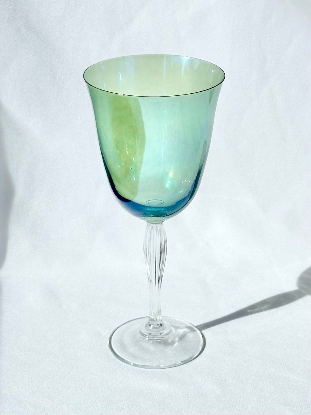 Vintage Turquoise Stem Glasses