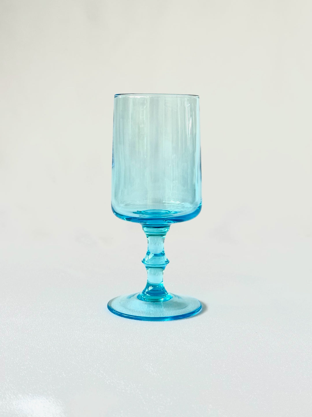 Vintage Blue Stem Glass