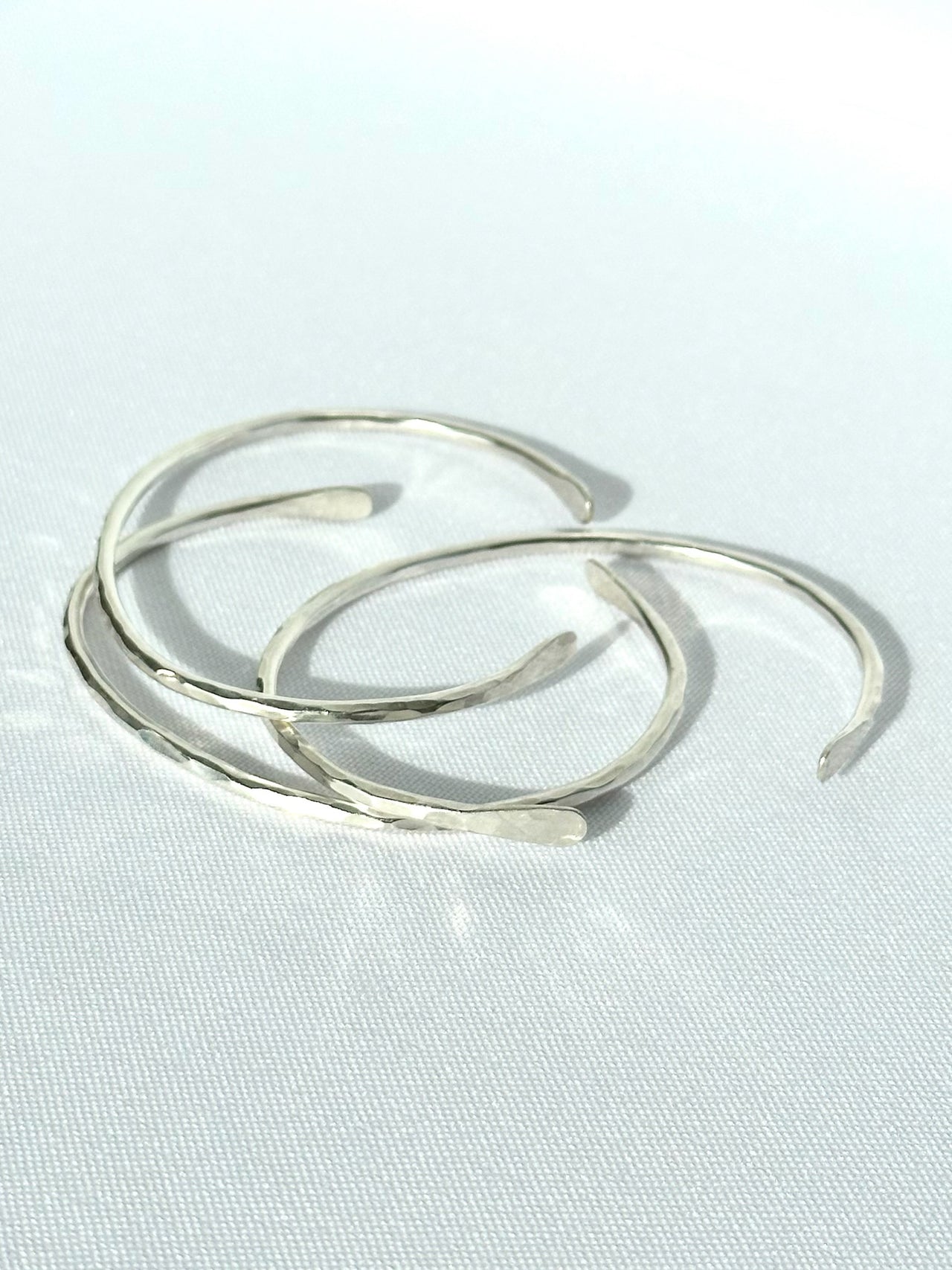 Sterling Silver Teō Bracelets (Set of 3)